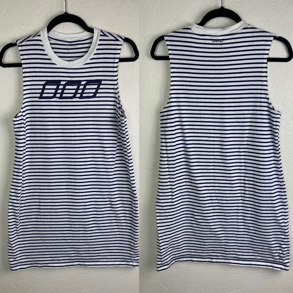 Lorna Jane Tank Dress Nautical Stripe Small